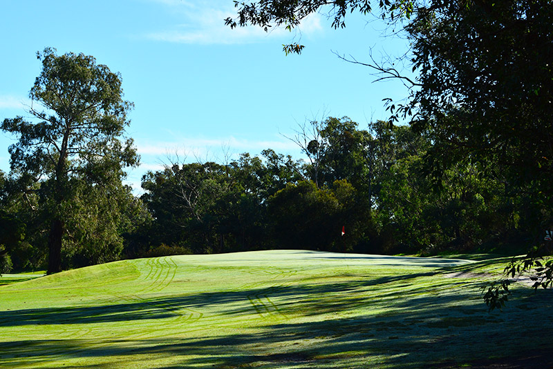 17th hole green