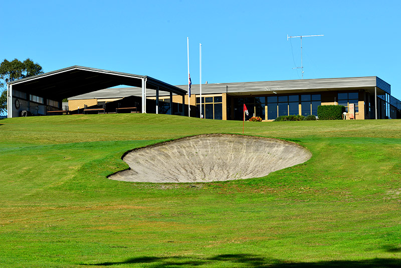 18th hole green